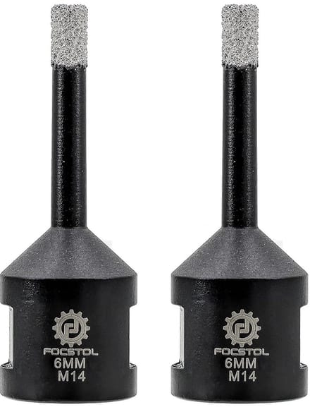 Diamant Tegelboor Set 6 mm Vacuüm Gesoldeerd voor Tegels, Graniet en Steen