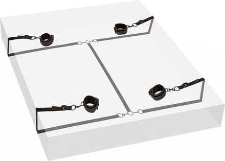 CalExotics - Boundless Bed Restraint - Bondage / SM Restraints Zwart