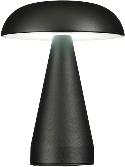 Oplaadbare draadloze tafellamp | 3 lichtkleuren | 3 standen dimbaar | zwart