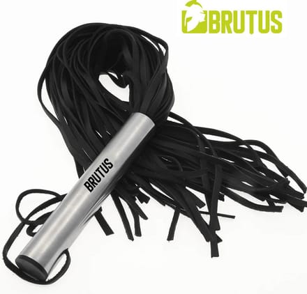 BRUTUS Leather - Flogger - Large - 100% echt leer - Stalen handvat