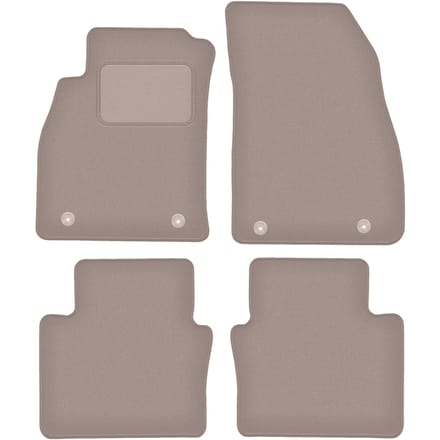 Beige veloursmatten voor: Saab 9-5 II NG sedan, stationwagen, liftback, hatchback (2010-2012)