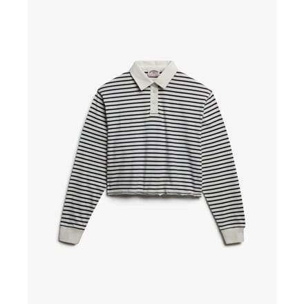 Damespolo met lange mouwen Superdry Athletic Essentials Stripe