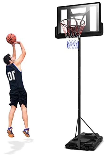 Verstelbare Basketbalkorf voor Buiten met Wielen - Hoogte 180-305 cm