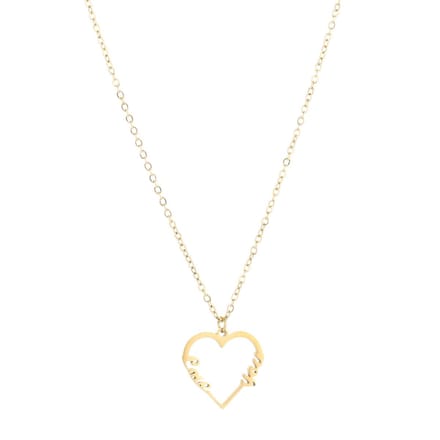 Michelle Bijou - Ketting hart - Love You - Gold