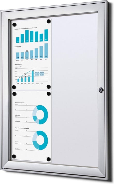 Indoor Vergrendelbaar Notitiebord SCS 4x A4 B1 Gecertificeerd - Syna SCS4XA4B1