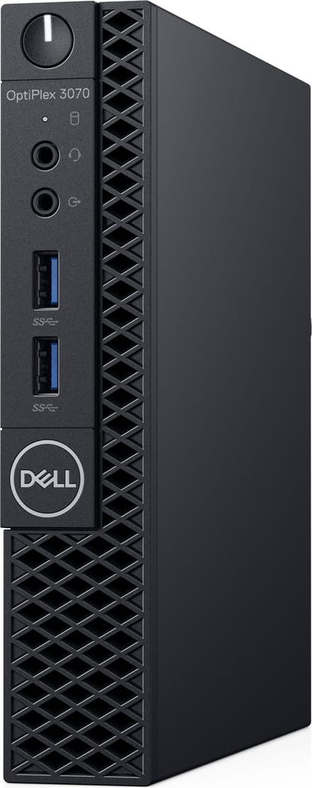 DELL OptiPlex 3070 Intel® 9ste generatie Core™ i3 i3-9100T 4 GB DDR4-SDRAM 128 GB SSD Zwart MFF Mini PC