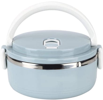 Warmte-isolerende voedselcontainer, draagbare roestvrijstalen warmte- en koude-isolerende lunchbox voor studenten, kantoor, 1-laags