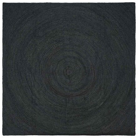 vidaXL - Vloerkleden - Donkergrijs - 200 - x - 200 - cm - Jute