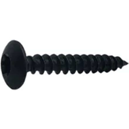 Sencys Spaanplaatschroef Zwart Cilinderkop Torx - 6x40mm - 6 Stuks