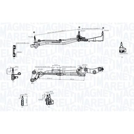 Wisserarm MAGNETI MARELLI 085570730010