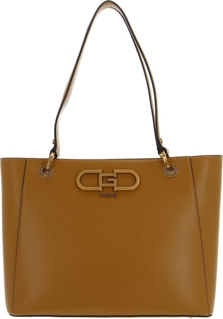 GUESS Handtas Fleet Noel Tote Mustard Mosterdgeel