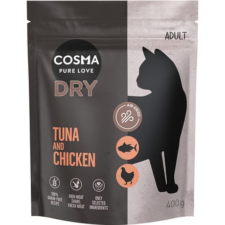 400 g Cosma Droogvoer Tonijn & Kip voor Katten