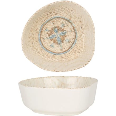 Rinart Kommetje - Celest - Porselein - 15 cm (550cc) - set van 6