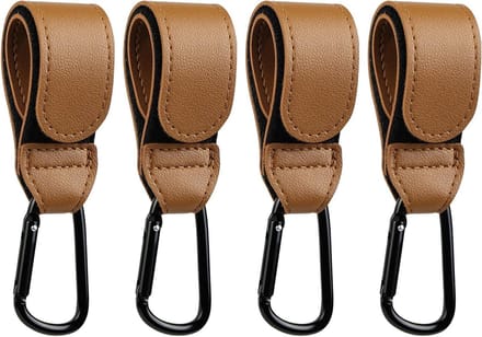Grote stevige buggy clips set van 4 voor het ophangen van tassen, luiertassen en boodschappentassen