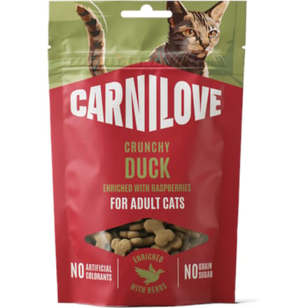 Carnilove Cat Crunchy Snack - Voordeelpak: 2 x 50 g Eend met frambozen