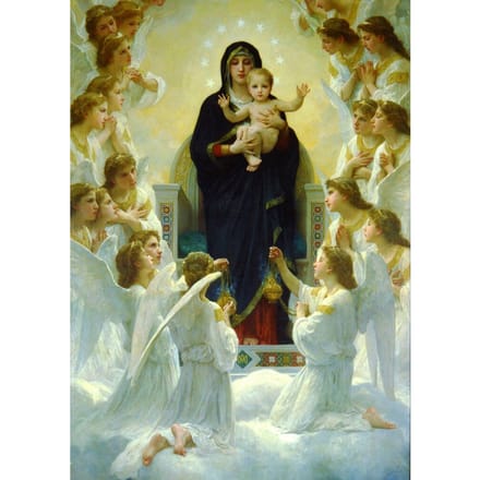 William Bouguereau - The Virgin with Angels Puzzel 1000 Stukjes