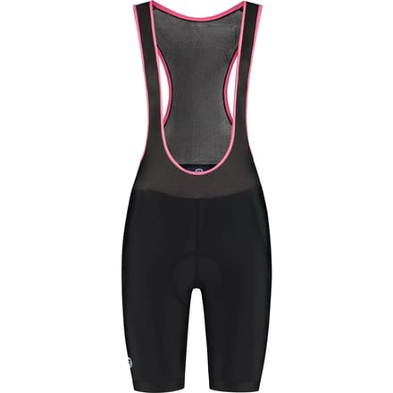 Rogelli Core Dames Korte Fietsbroek - Bretels - Zeem - Zwart/Roze