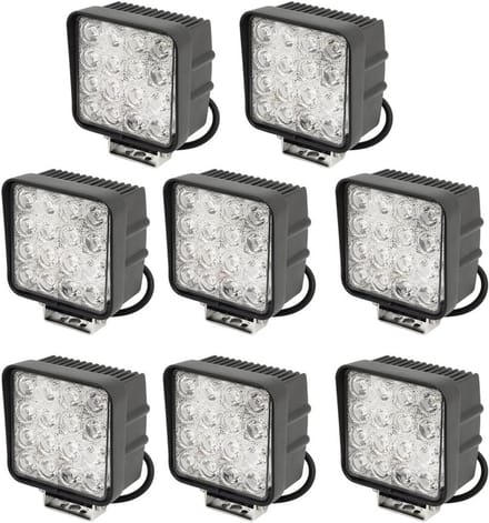Krachtige 48W LED Werklamp voor Trekker en Graafmachine - 3800lm Wit Licht