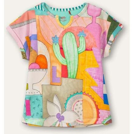 Oilily Tessa T-Shirt- maat98/3T Blauwprint