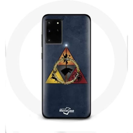 Coque pour Samsung Galaxy S11 Plus Game of Thrones Saison 8 Le Trône de Fer Triangle Logo Baratheon