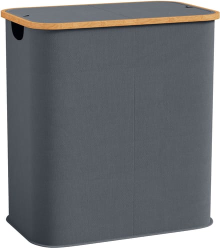 HOMCOM Wasmand - Vliesstof - 54x34x58,5 cm - Grijs