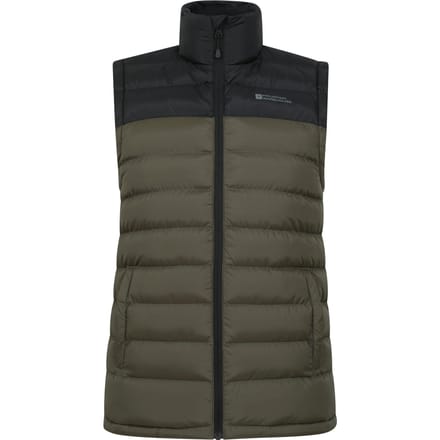 Mountain Warehouse Heren Seasons II gewatteerd gilet (Kaki Groen)