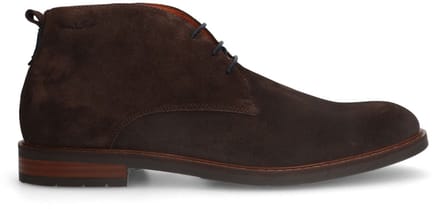 Van Lier - Heren - Bruine suède veterboots - Maat 41