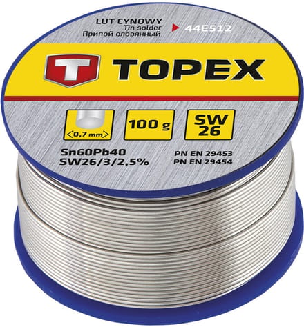 Topex soldeertin  0,7mm, Sn60%, 100gr, Sw26