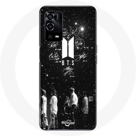 Coque - BTS - Oppo A55 4G - Souple - Noir - Membres BTS