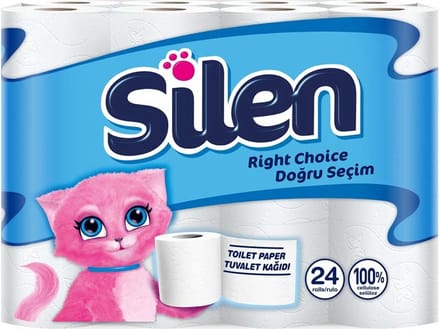 Silen toiletpapier 2-laags 24 rollen
