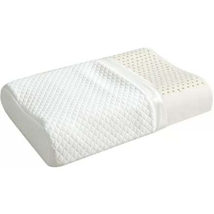 JORDAN&JUDY latexkussen met kussensloop, hoogveerkrachtig ergonomisch neksteunkussen, wit
