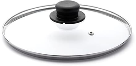 Glazen deksel met knop voor potten en pannen - Diameter 12 cm
