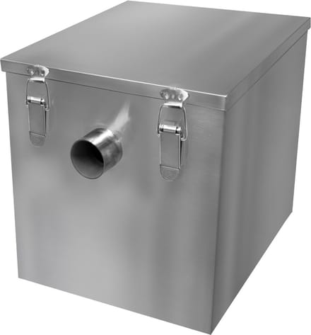 Vetafscheider - zilver - 35l - roestvrij staal