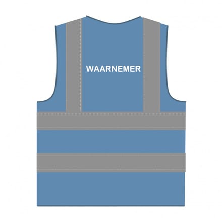 Waarnemer hesje RWS hemelsblauw