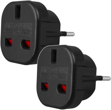 Maclean MCE72- 2 stuks Adapter voor Britse UK naar Europese EU-stekker