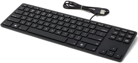 Matias FK308PCBB Wired Aluminum Tenkeyless Keyboard -Black - PC