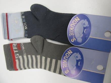 2pack sokken , noukie's , 6jaar 27 , nouky blauw  en street boy 's