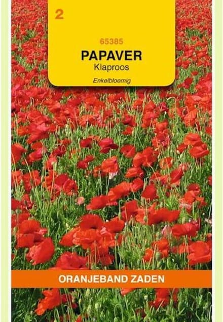 OBZ Klaproos rood (Papaver rhoeas)