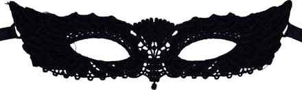 Miresa - Masker MM045 - Smal sexy kanten masker - Zwart