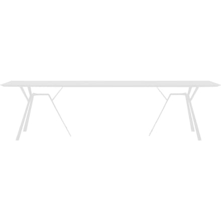 Fast Radice Quadra tafel - rechthoekig - 290 x 90 cm - wit