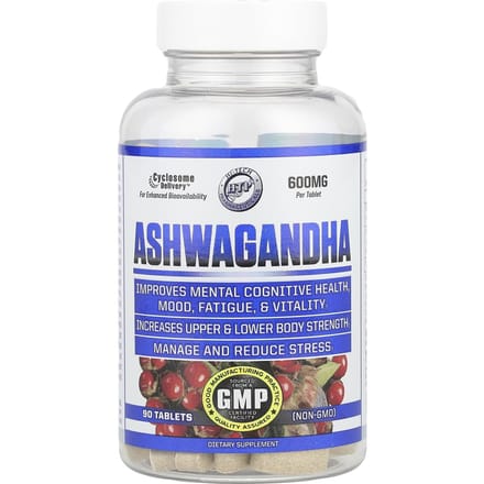 Hi Tech Pharmaceuticals, Ashwagandha, 600mg, 90 comprimés