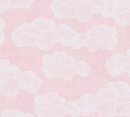 WOLKEN BEHANG | Kinderkamer - Roze Wit - A.S. Création Lilly & Luis