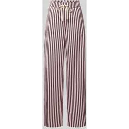 Wide leg stoffen broek met steekzakken