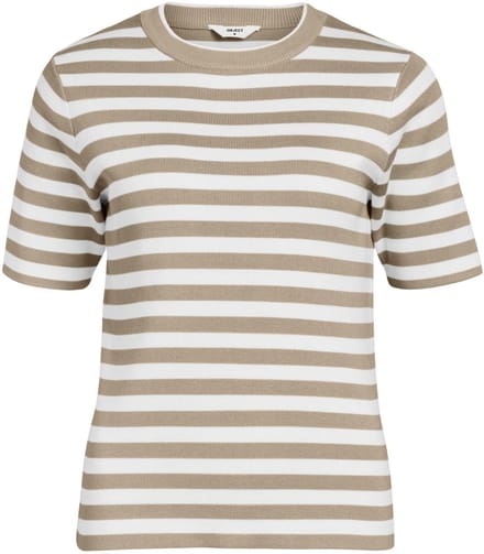 Object Objester S/s New Knit Pullover Tops & T-shirts Dames - Shirt - Wit - Maat XS