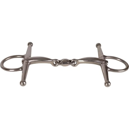 Dubbel gebroken sporenbit voor paard van roestvrij staal Velari Full Cheek Bit 14mm