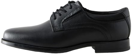 Next - Jongens - Leren Derby-veterschoenen voor school - Zwart