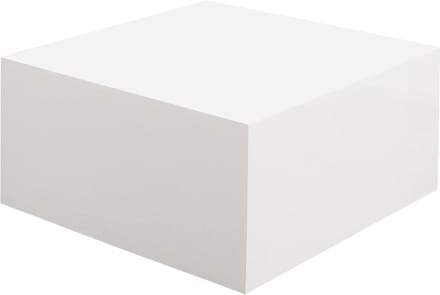 Salontafel Agnes Hoogglans Wit - MDF - Rechthoek - 60x60cm - Hoogte 30 cm
