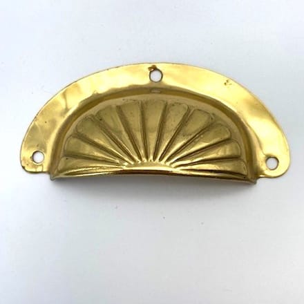 Komgreep Dun Glanzend Ribbel motief 95mm
