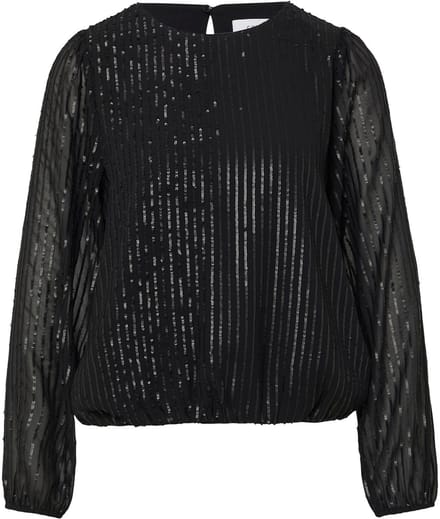 Comma  Blouses Black Maat: 46 | Longsleeves Outlet | Dames | Zwart
