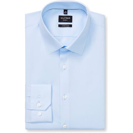 OLYMP No. Six Overhemd, Super Slim, Urban Kent, Blauw